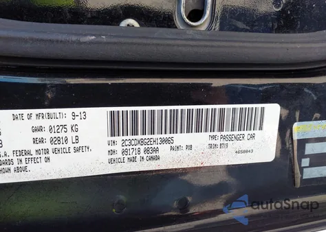 2014 Dodge Charger Se z USA, uszkodzony, nr VIN 2C3CDXBG2EH130065